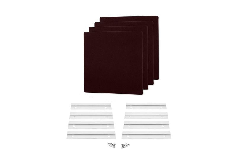 ProSoCoustic WAVERoom Pro Mini 4 Kit Includes 4 WAVEPro Mini Panels 12x12" 4 Sets of 8" Z-Clips Scuba Maroon