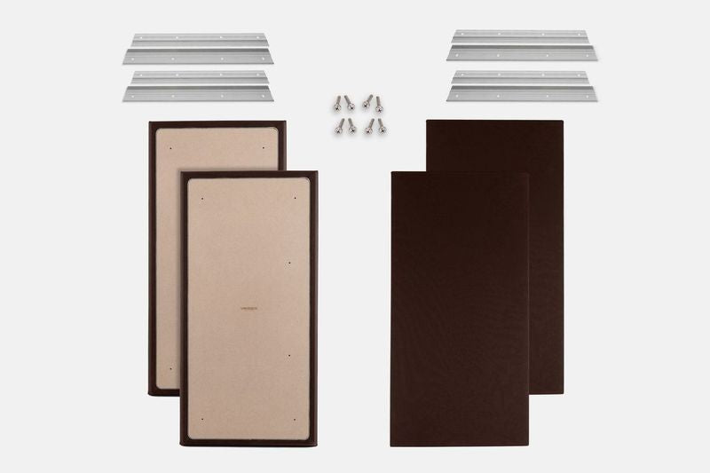 ProSoCoustic WAVERoom Pro Big Panel Booster Kit Includes 4 WAVEPro Big Panels 24x48" 4 Sets of 18" Z-Clips Diamond Knit Brown