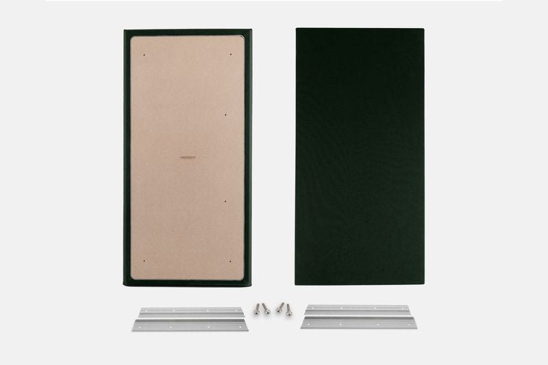 ProSoCoustic WAVERoom Pro Big Panel Pair Includes 2 WAVEPro Big Panels 24x48" 2 Sets of 18" Z-Clips Diamond Knit Dark Green