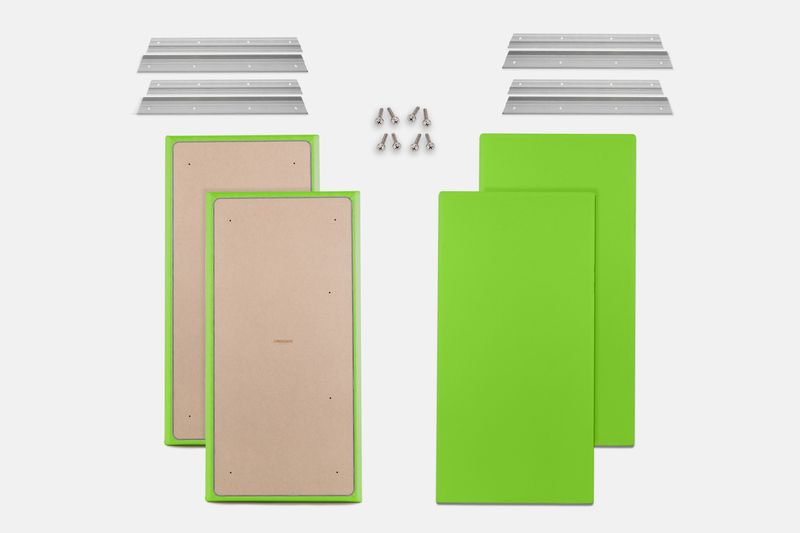 ProSoCoustic WAVERoom Pro Big Panel Booster Kit Includes 4 WAVEPro Big Panels 24x48" 4 Sets of 18" Z-Clips Scuba Lime