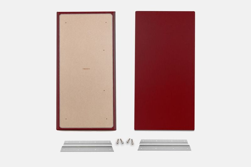 ProSoCoustic WAVERoom Pro Big Panel Pair Includes 2 WAVEPro Big Panels 24x48" 2 Sets of 18" Z-Clips Diamond Knit Cardinal