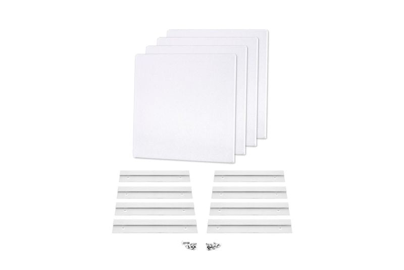 ProSoCoustic WAVERoom Pro Mini 4 Kit Includes 4 WAVEPro Mini Panels 12x12" 4 Sets of 8" Z-Clips Scuba White