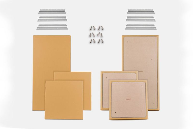 ProSoCoustic WAVERoom Pro Basic Kit Includes 2 WAVEPro Big Panels 24x48" 4 WAVEPro Small Panels 24x24" 6 Sets of 18" Z-Clips Scuba Victory Gold